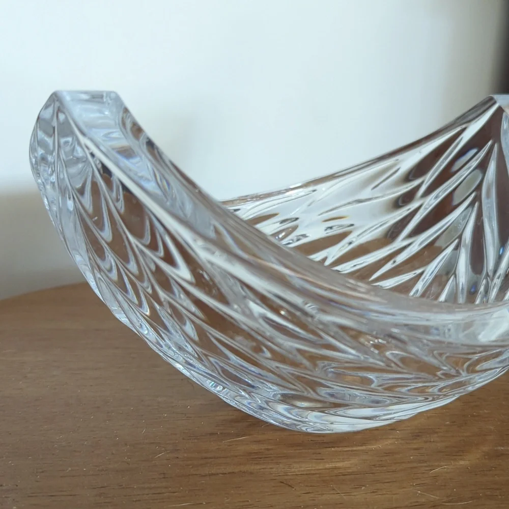 Clear Crystal Glass Decorative Bowl